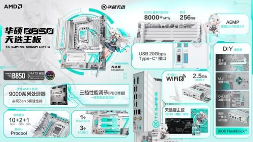 牛金宝配资 心动上线 华硕B850天选主板预约开启